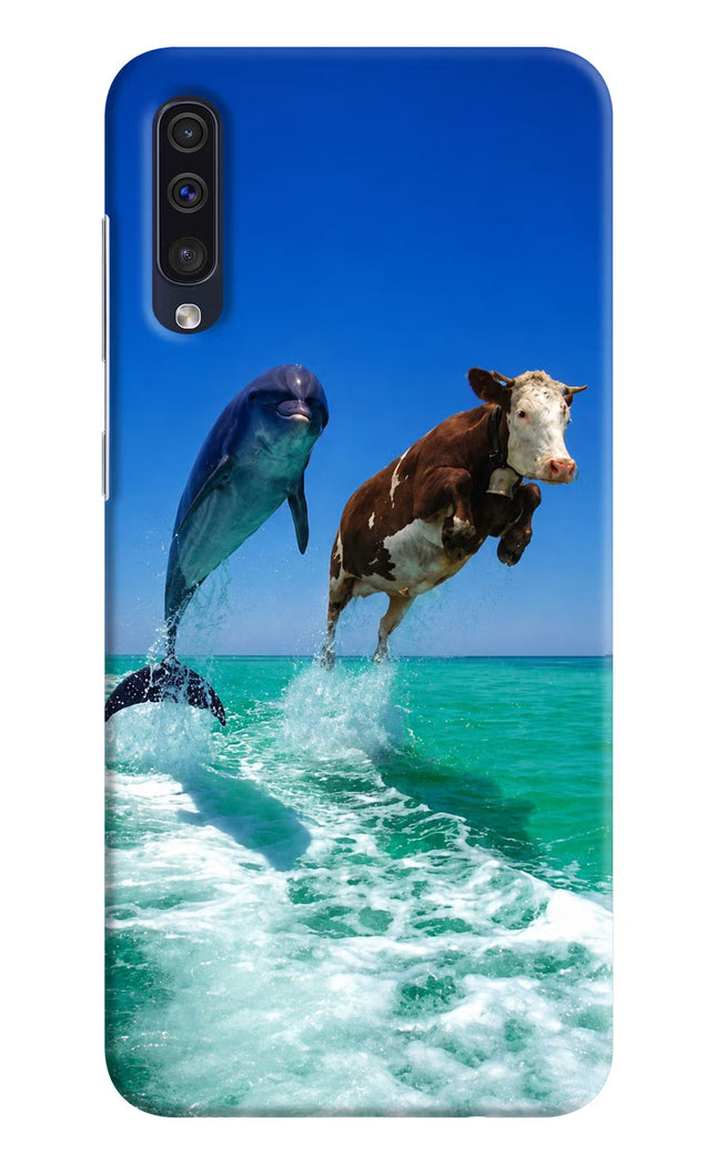 Dolphin vs Cow Samsung A50/A50s/A30s Hard Case Back Cover by Casekaro