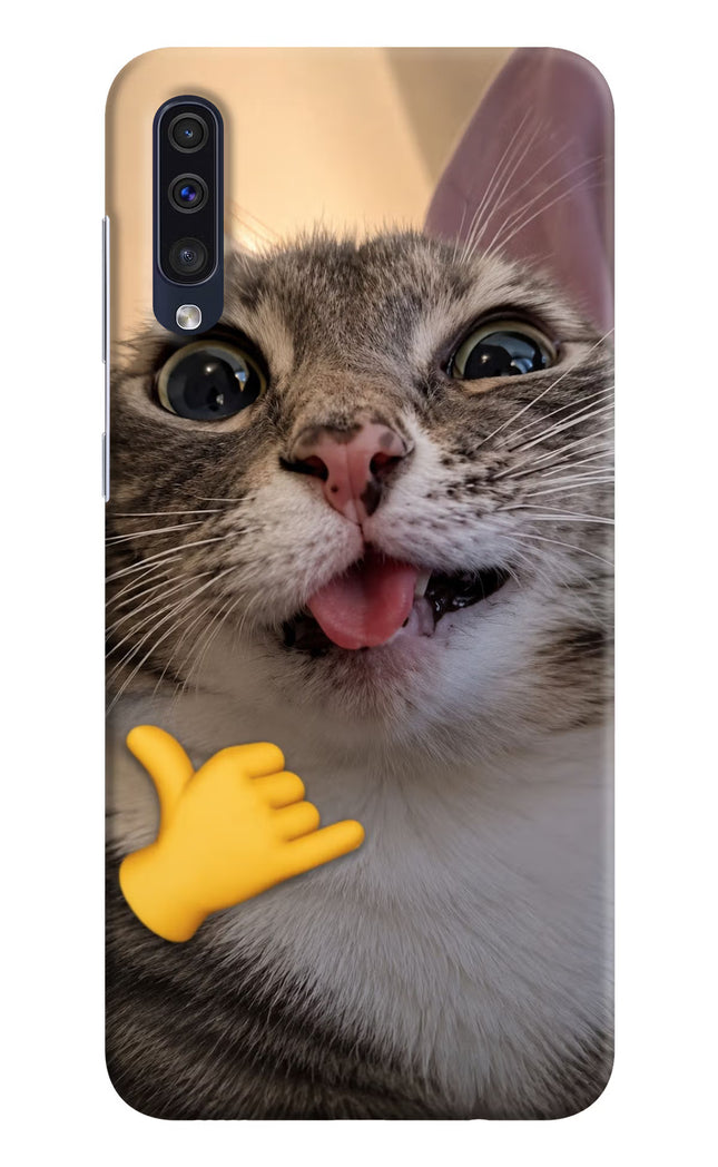 Silly Cat Call Samsung A50/A50s/A30s Hard Case Back Cover by Casekaro