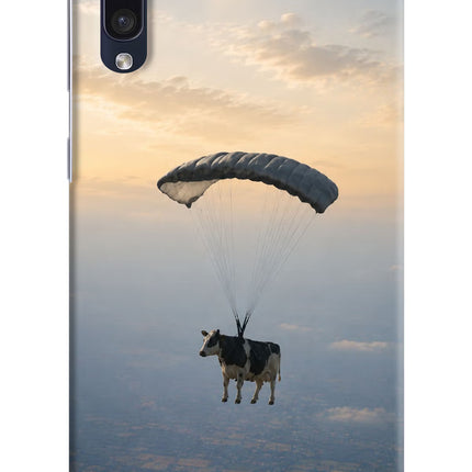 Skydiving Cow Samsung A50/A50s/A30s Hard Case Back Cover by Casekaro