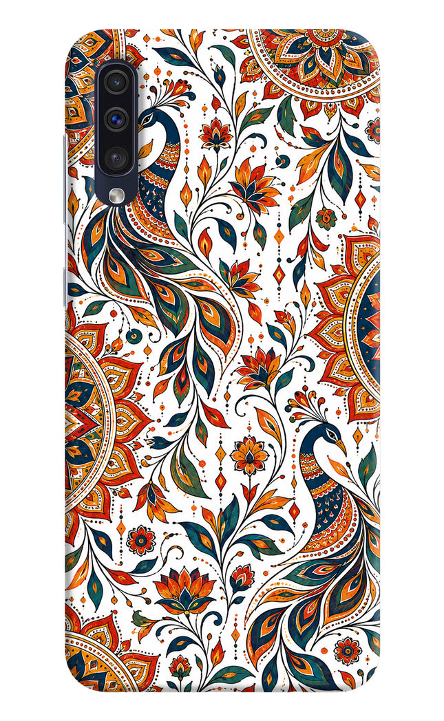 White Mayura Samsung A50/A50s/A30s Hard Case Back Cover by Casekaro