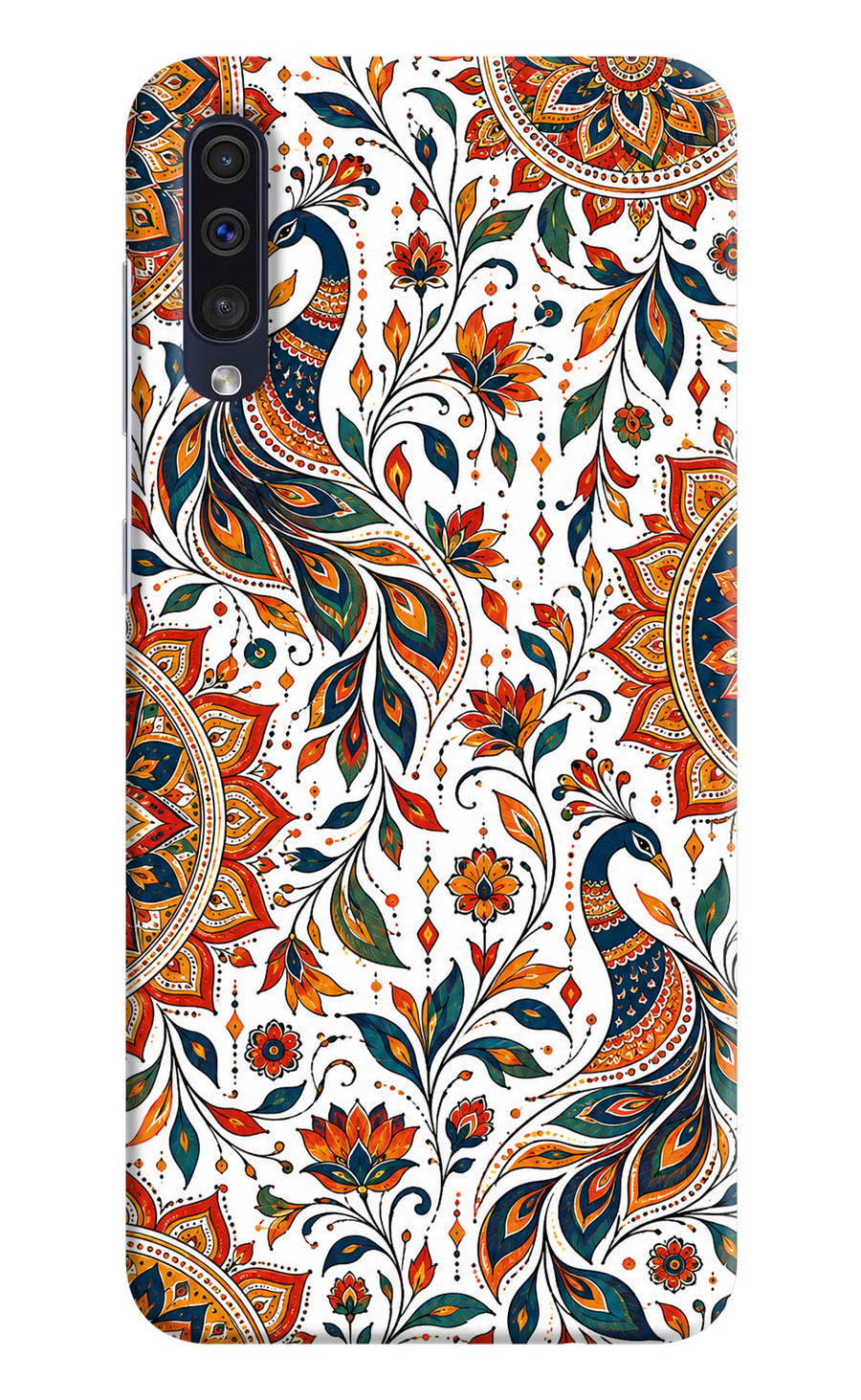 White Mayura Samsung A50/A50s/A30s Back Cover, Hard case