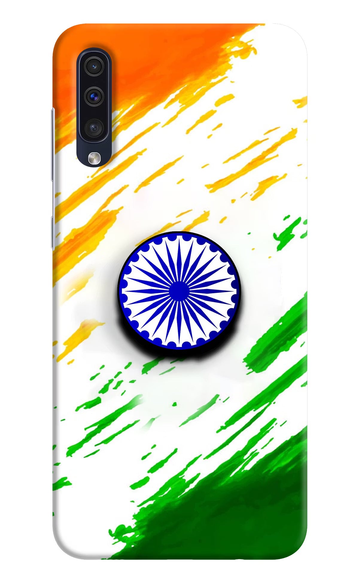 Indian Flag Ashoka Chakra Samsung A50/A50s/A30s Pop Case by Casekaro