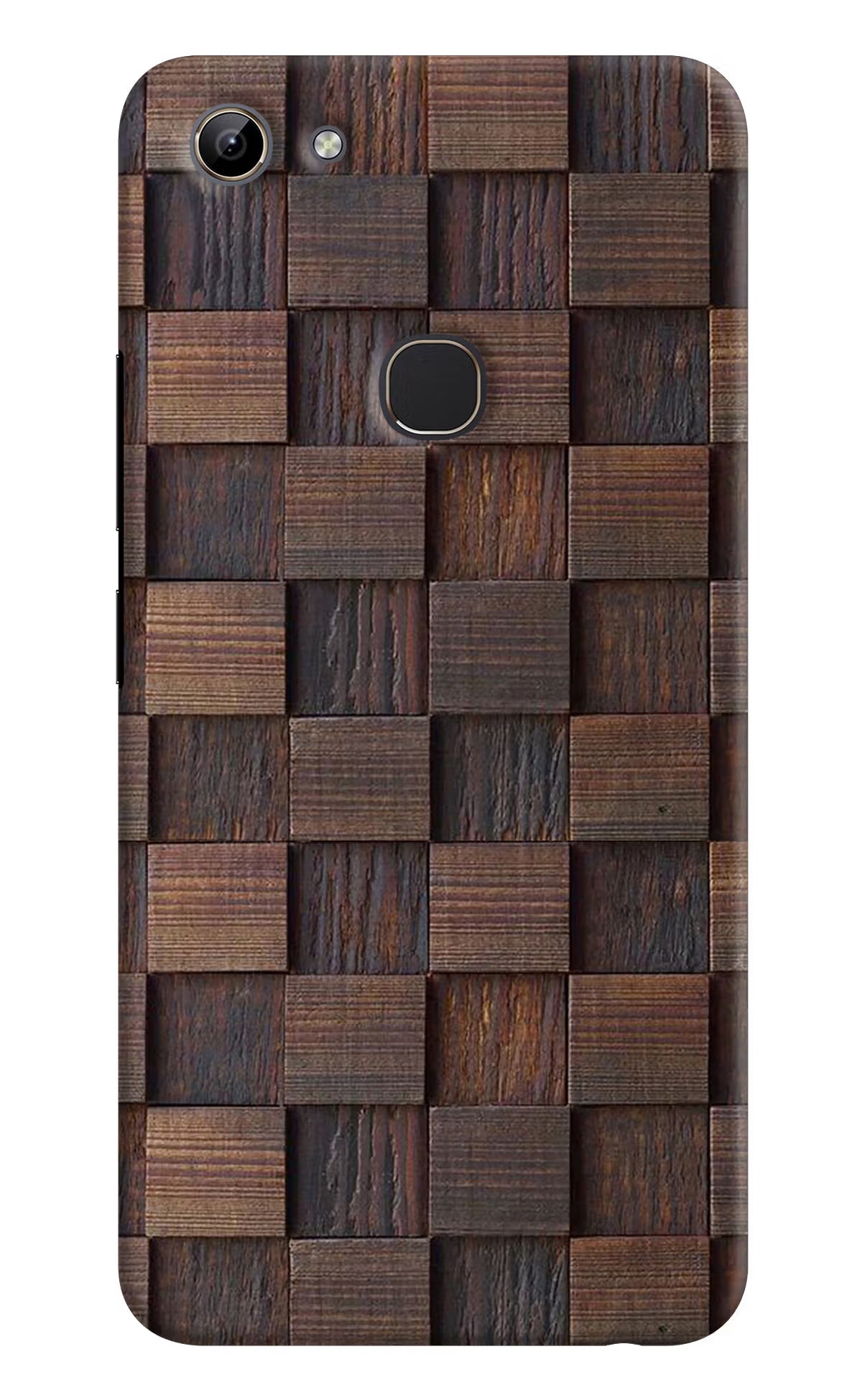 Wooden Cube Design Vivo Y81 Hard Case Back Cover by Casekaro