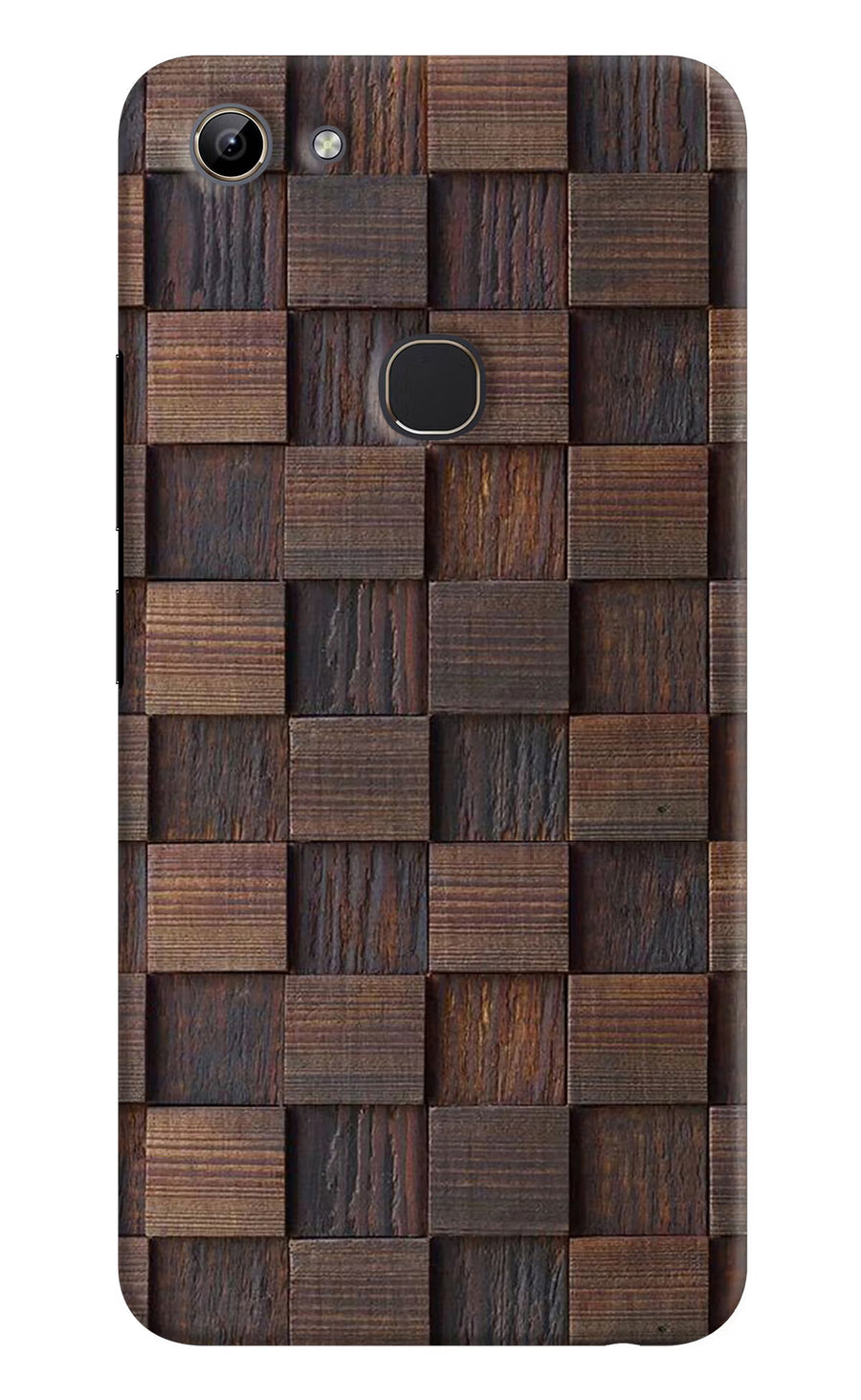 Wooden Cube Design Vivo Y81 Back Cover, Hard case