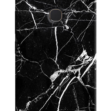 Black Marble Pattern Vivo Y81 Hard Case Back Cover by Casekaro
