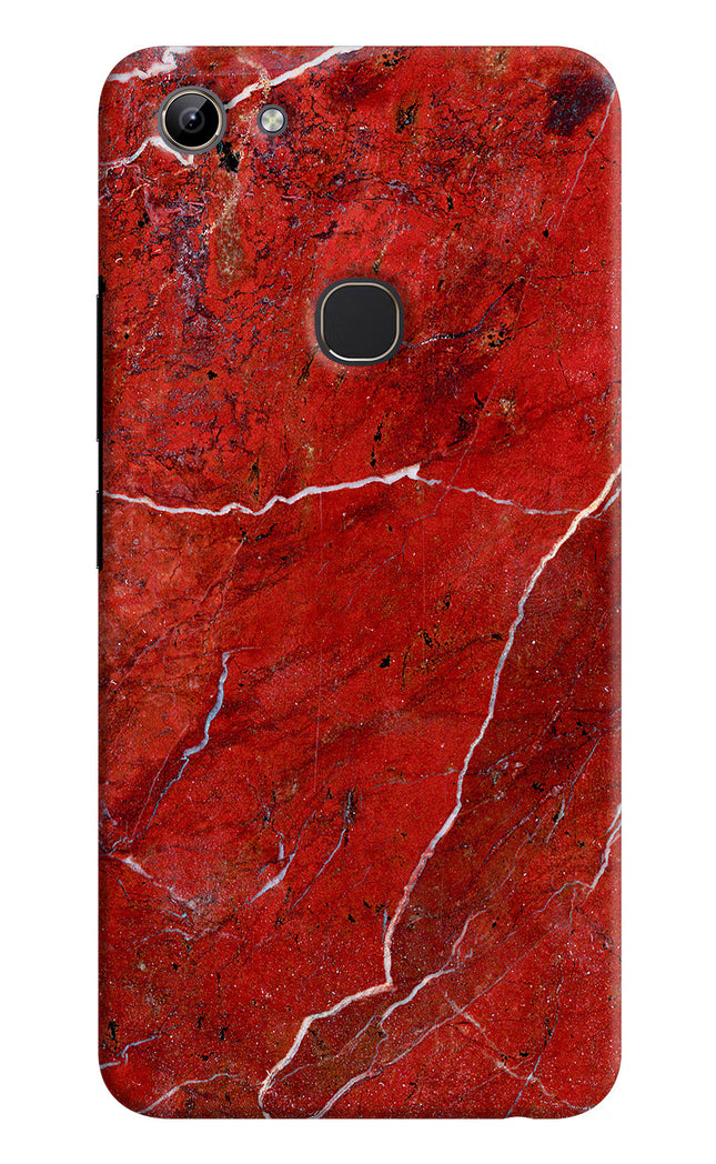 Red Marble Design Vivo Y81 Hard Case Back Cover by Casekaro