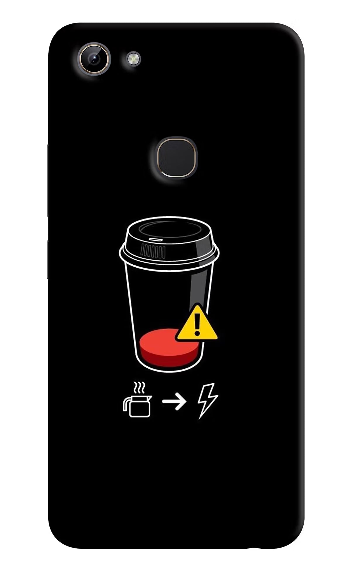 Coffee Vivo Y81 Hard Case Back Cover by Casekaro