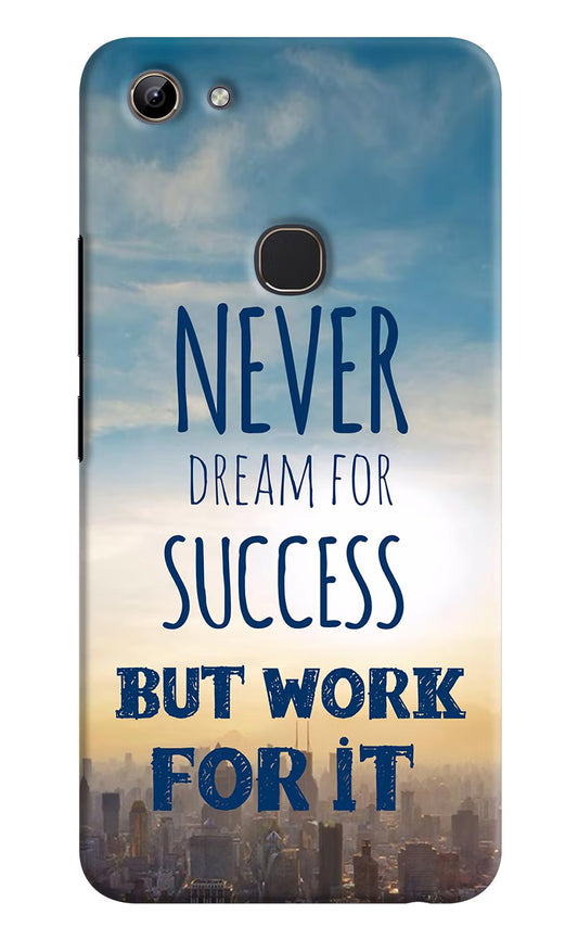 Never Dream For Success But Work For It Vivo Y81 Hard Case Back Cover by Casekaro