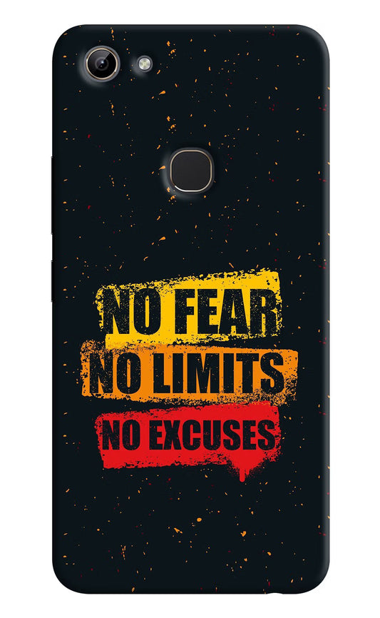 No Fear No Limits No Excuse Vivo Y81 Hard Case Back Cover by Casekaro