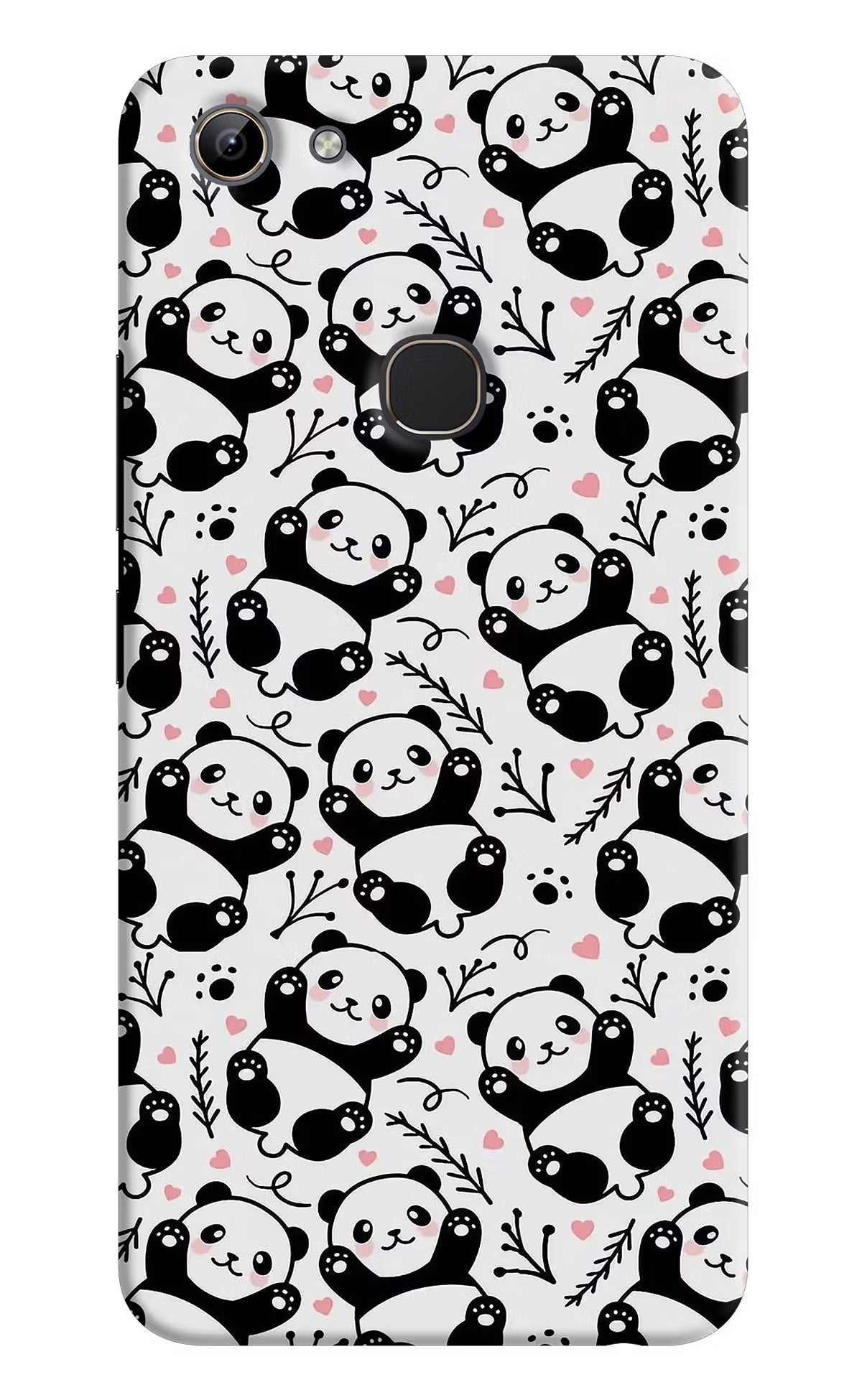 Cute Panda Vivo Y81 Hard Case Back Cover by Casekaro