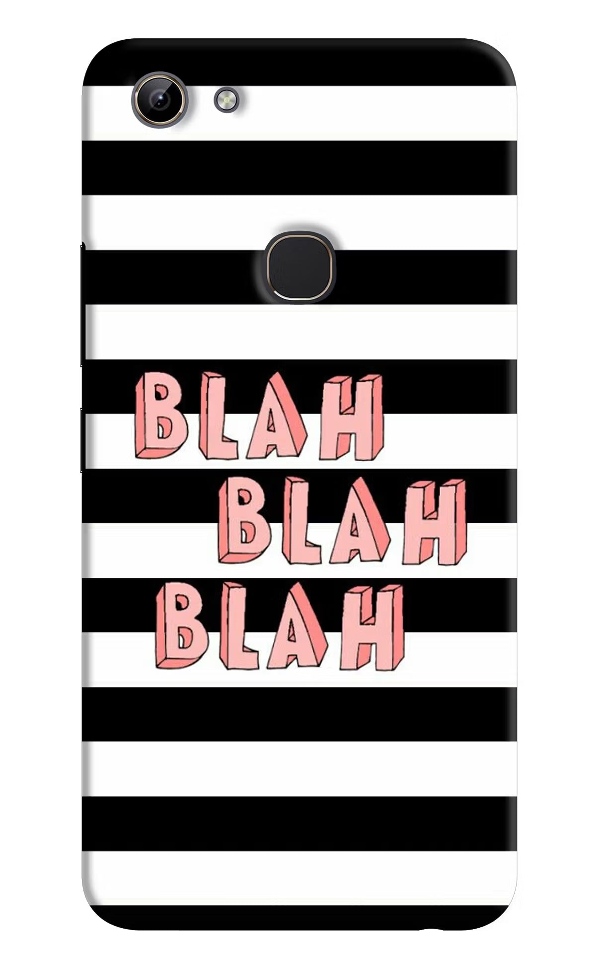 Blah Blah Blah Vivo Y81 Hard Case Back Cover by Casekaro
