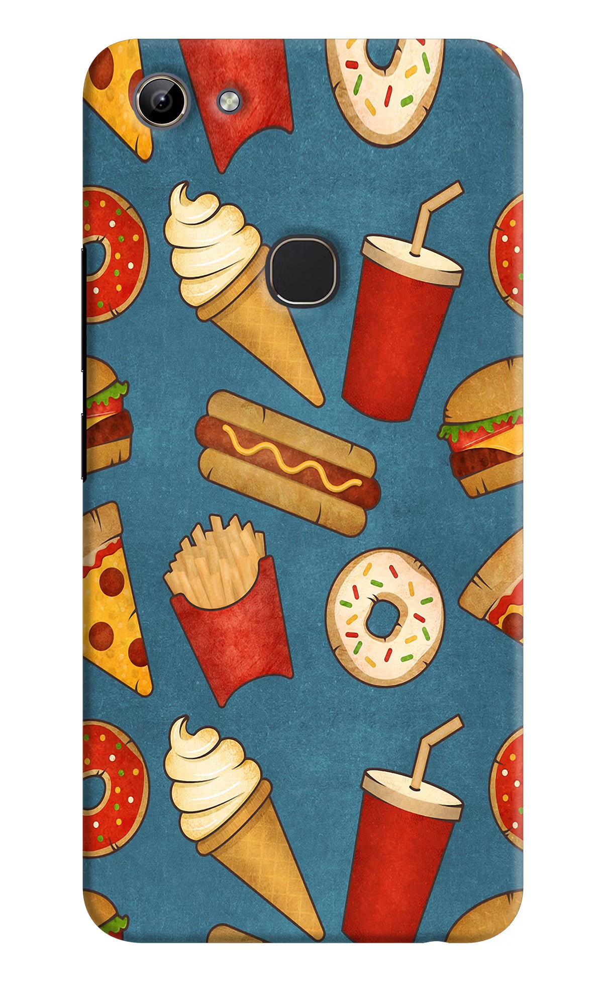 Foodie Vivo Y81 Hard Case Back Cover by Casekaro