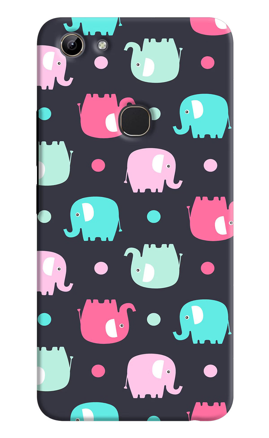 Elephants Vivo Y81 Back Cover, Hard case