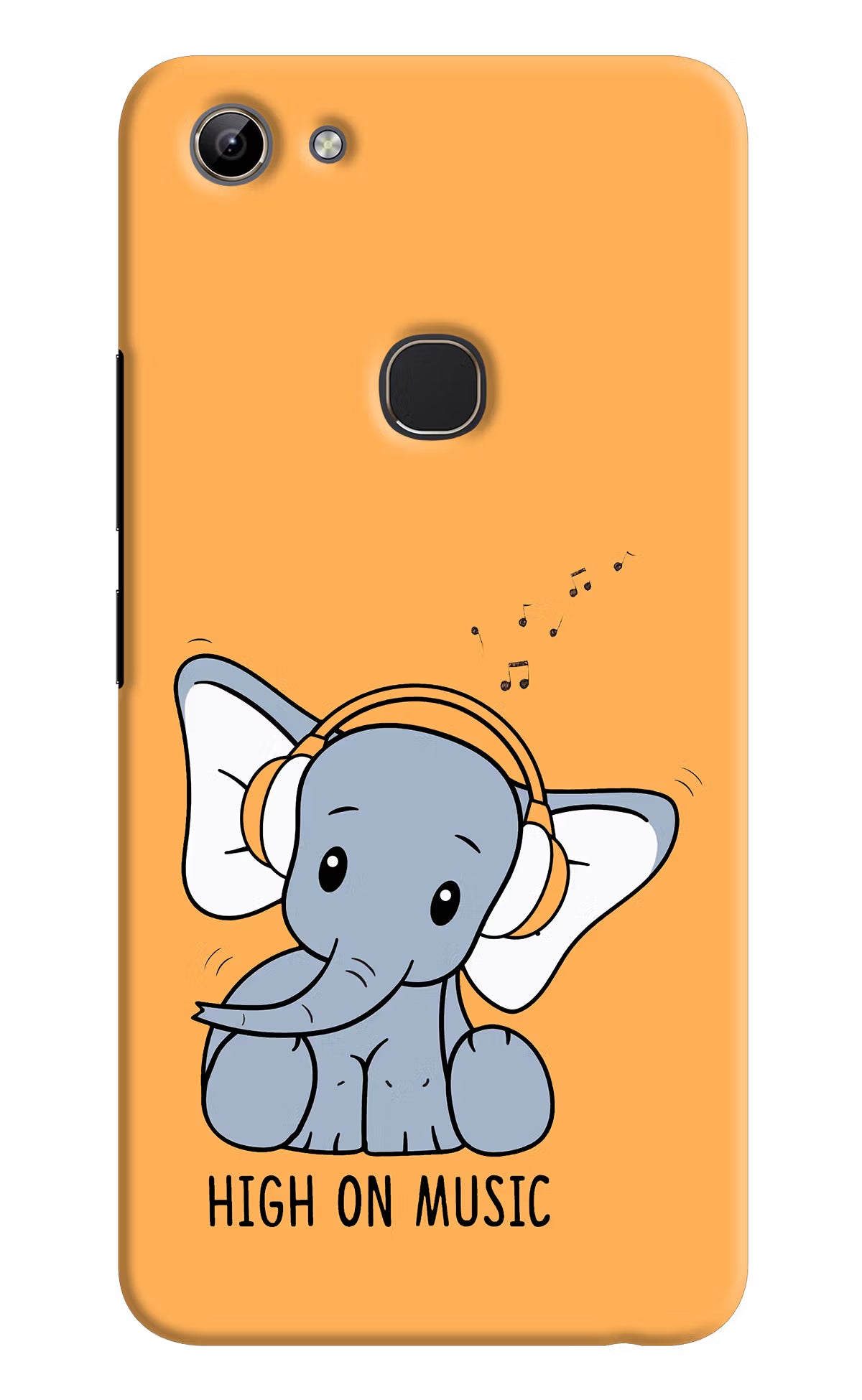 High On Music Vivo Y81 Hard Case Back Cover by Casekaro