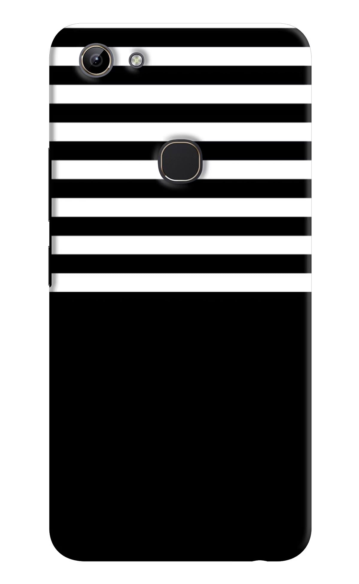 Black and White Print Vivo Y81 Hard Case Back Cover by Casekaro