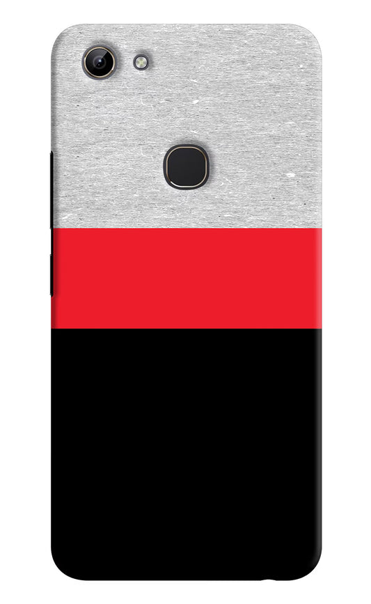Tri Color Pattern Vivo Y81 Hard Case Back Cover by Casekaro