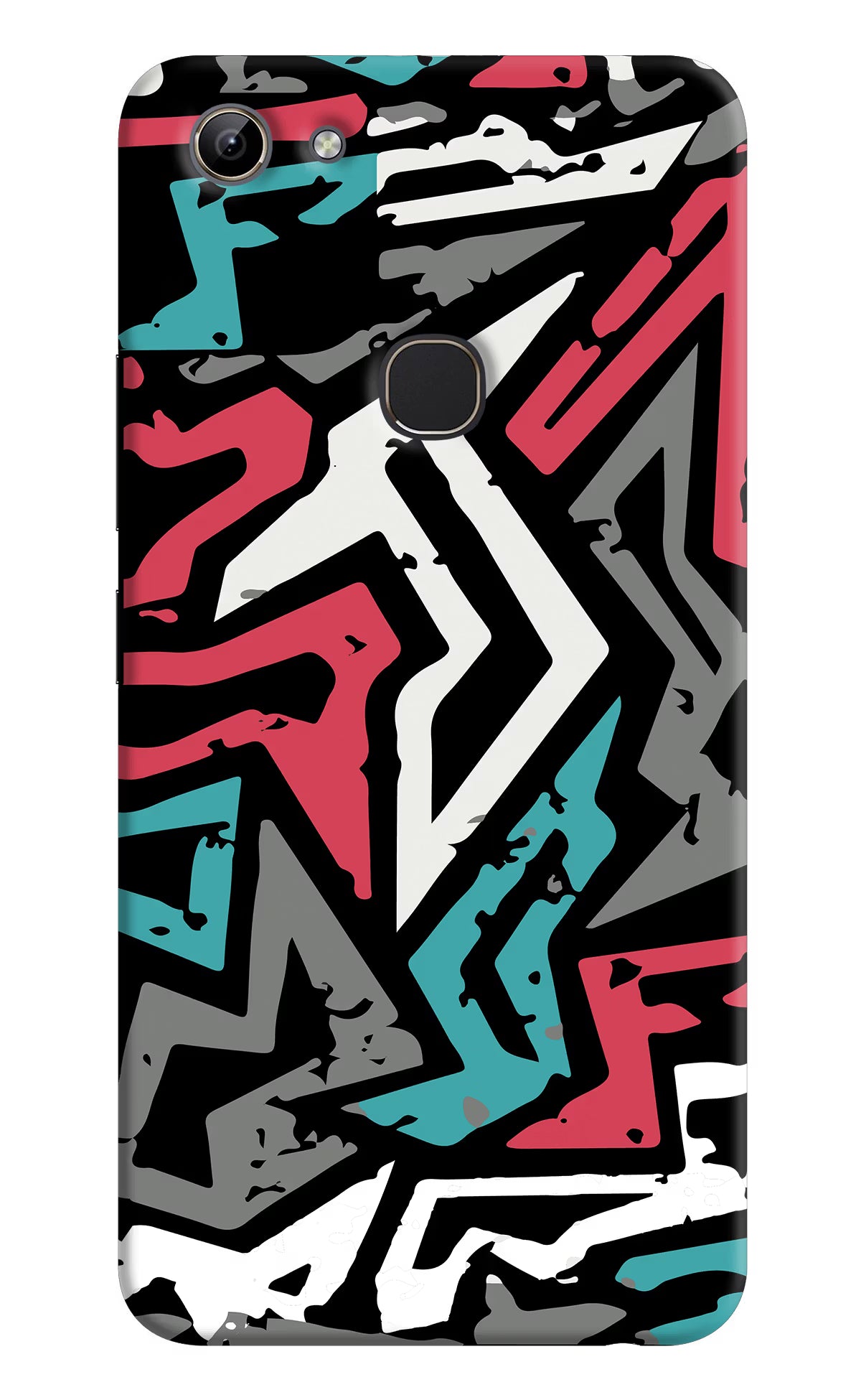 Geometric Graffiti Vivo Y81 Hard Case Back Cover by Casekaro