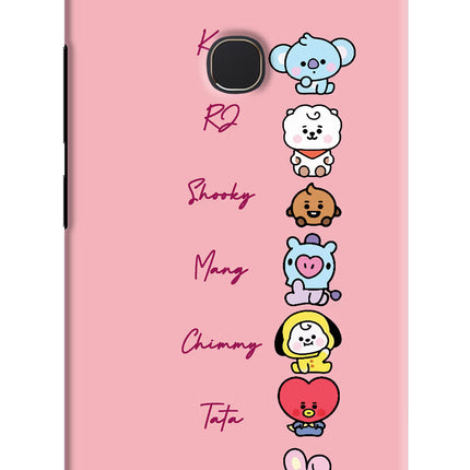 BTS names Vivo Y81 Hard Case Back Cover by Casekaro