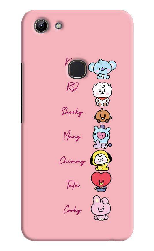 BTS names Vivo Y81 Hard Case Back Cover by Casekaro