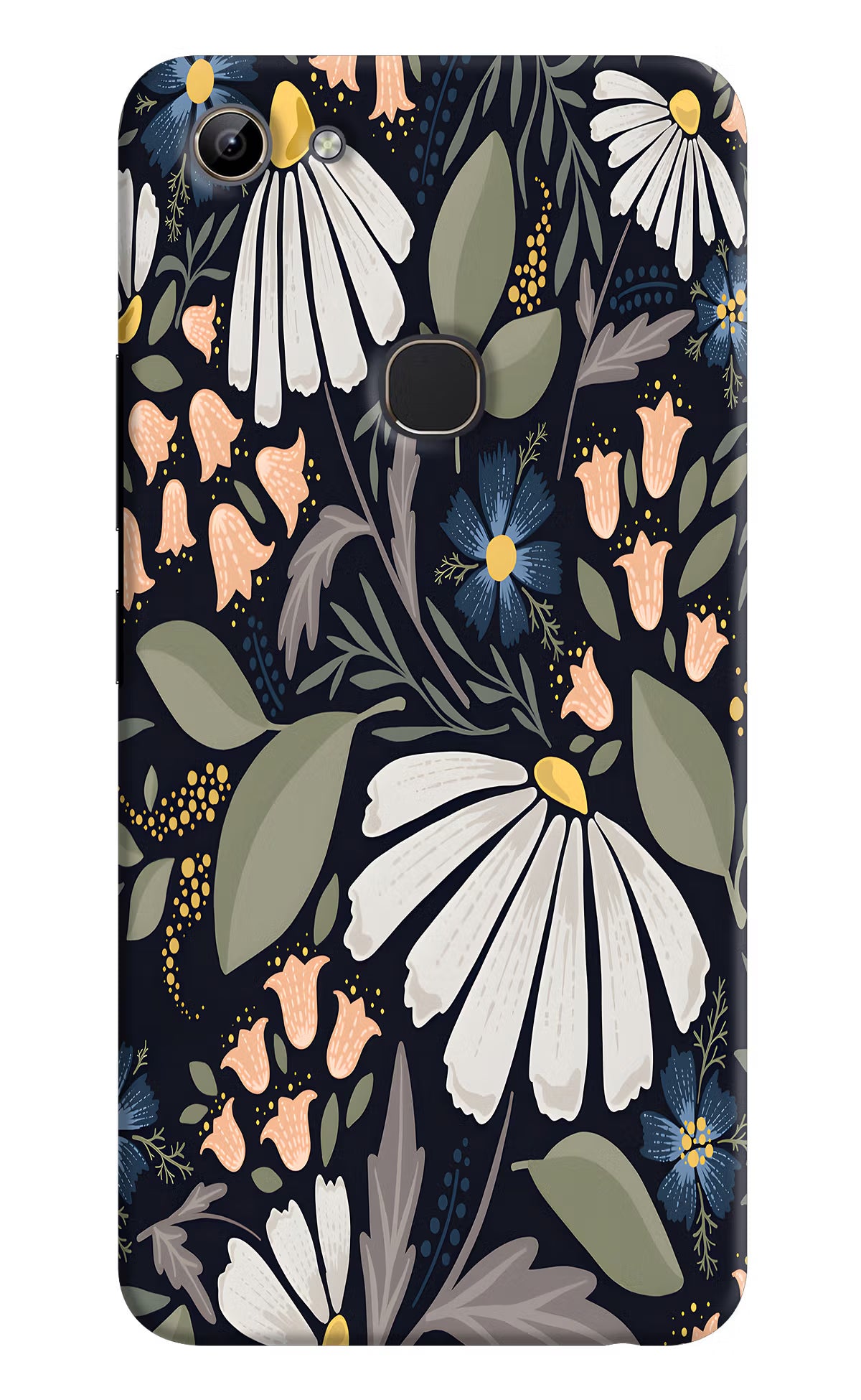 Flowers Art Vivo Y81 Hard Case Back Cover by Casekaro