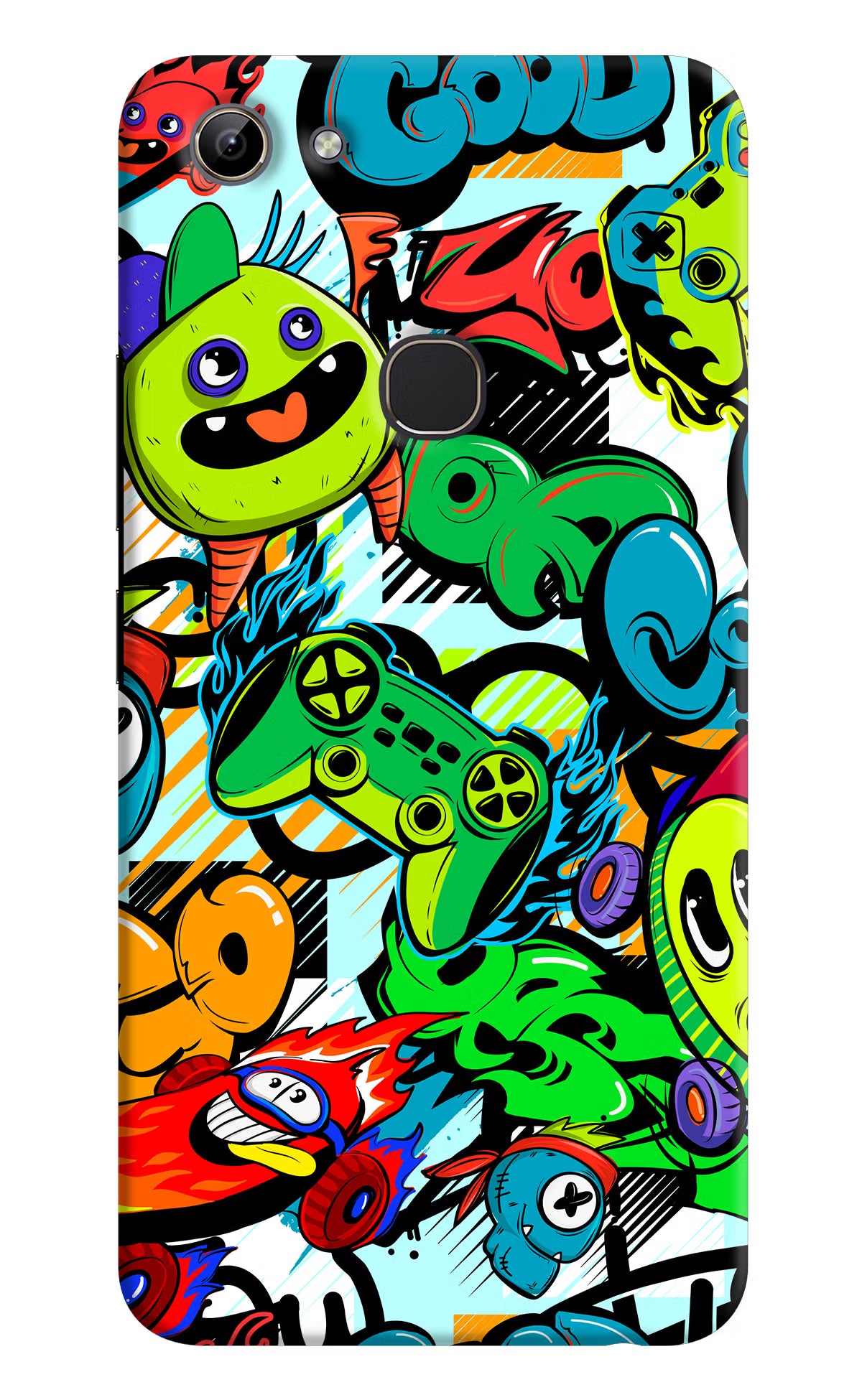 Game Doodle Vivo Y81 Hard Case Back Cover by Casekaro