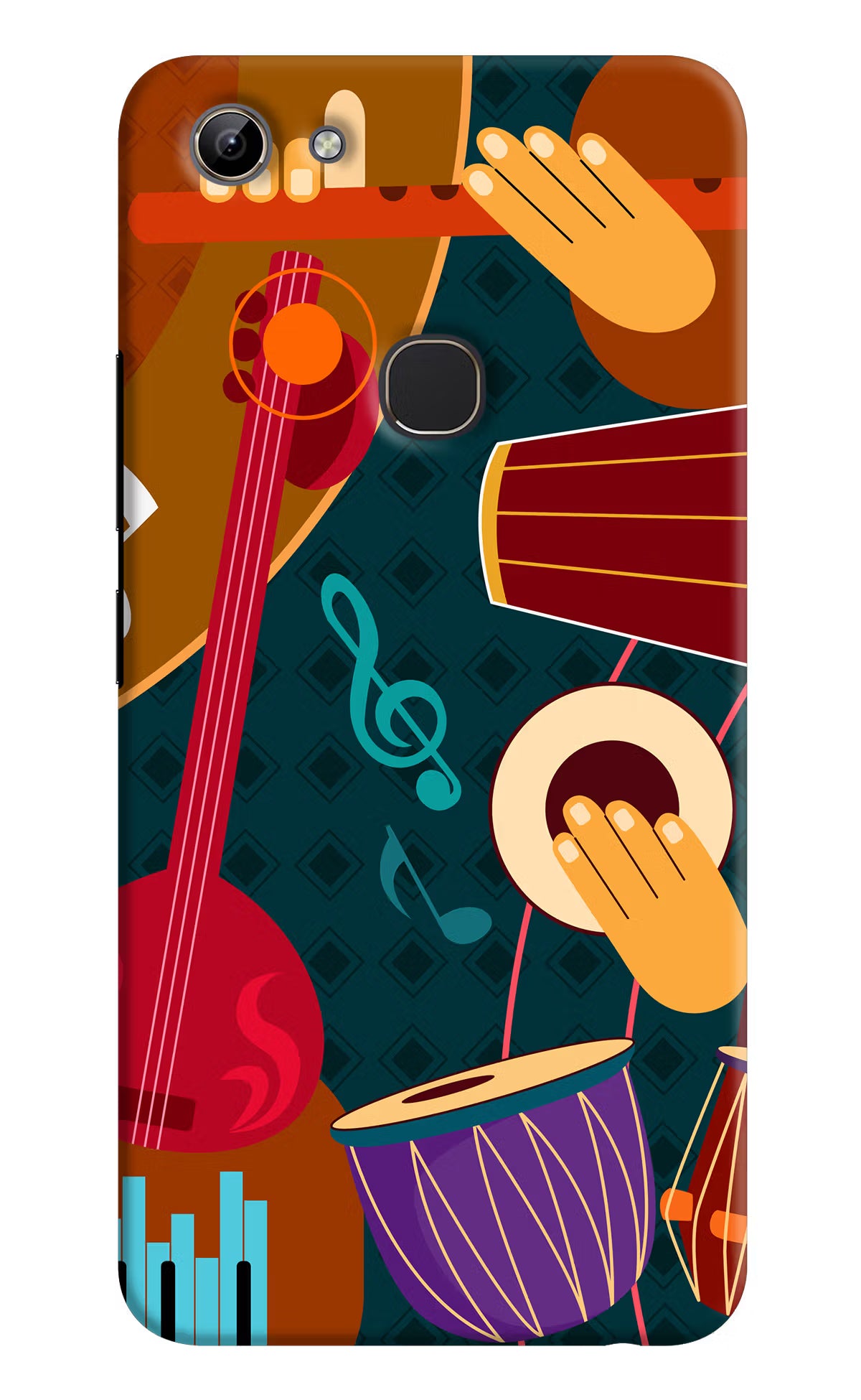 Music Instrument Vivo Y81 Hard Case Back Cover by Casekaro