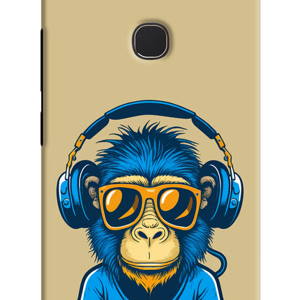 Monkey Headphone Vivo Y81 Hard Case Back Cover by Casekaro
