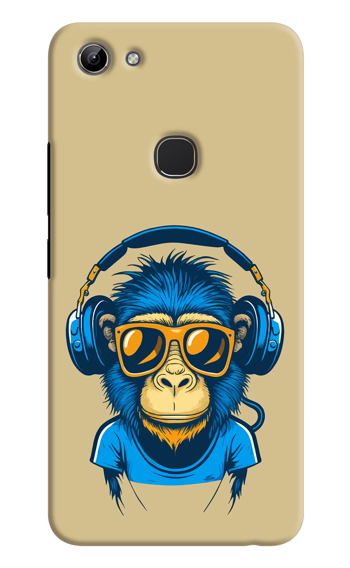 Monkey Headphone Vivo Y81 Hard Case Back Cover by Casekaro