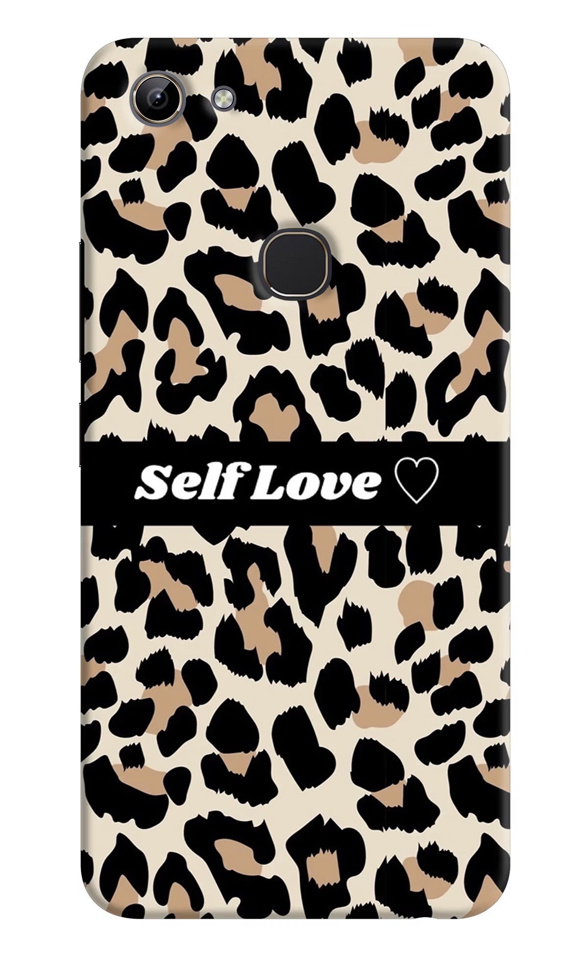 Leopard Print Self Love Vivo Y81 Hard Case Back Cover by Casekaro