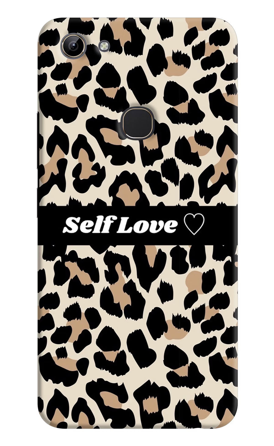 Leopard Print Self Love Vivo Y81 Back Cover, Hard case