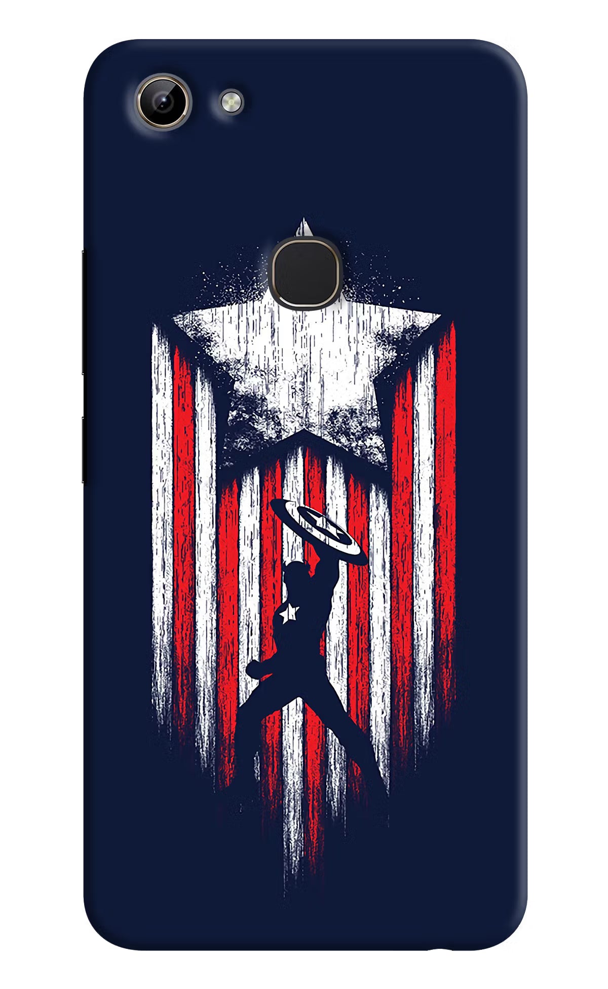 Captain America Marvel Art Vivo Y81 Hard Case Back Cover by Casekaro