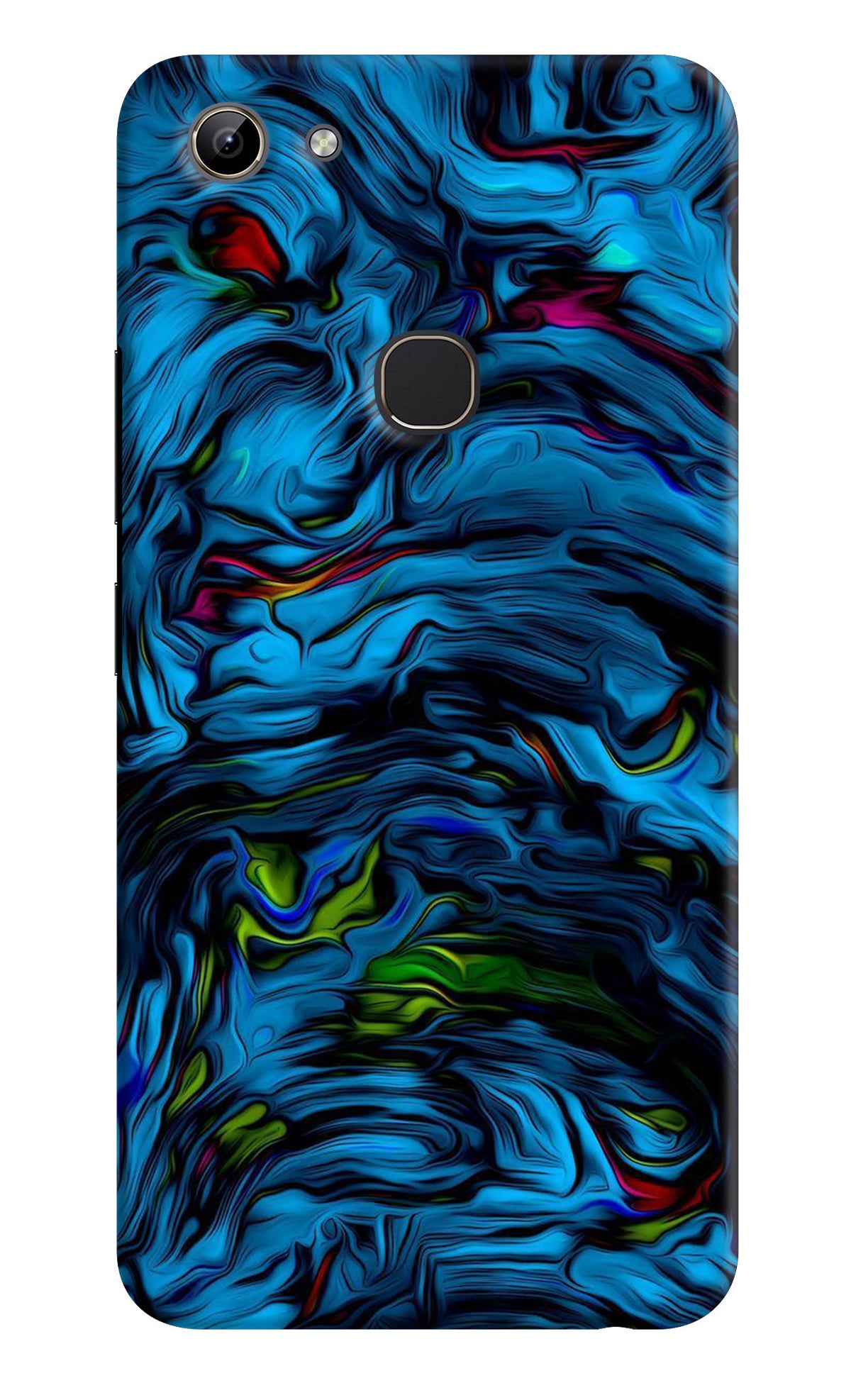 Dark Blue Abstract Vivo Y81 Back Cover