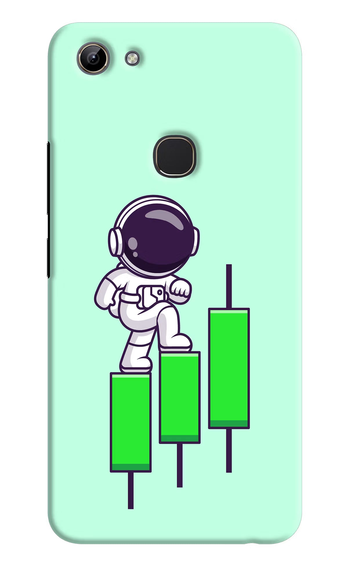 Astronaut Trader Vivo Y81 Hard Case Back Cover by Casekaro