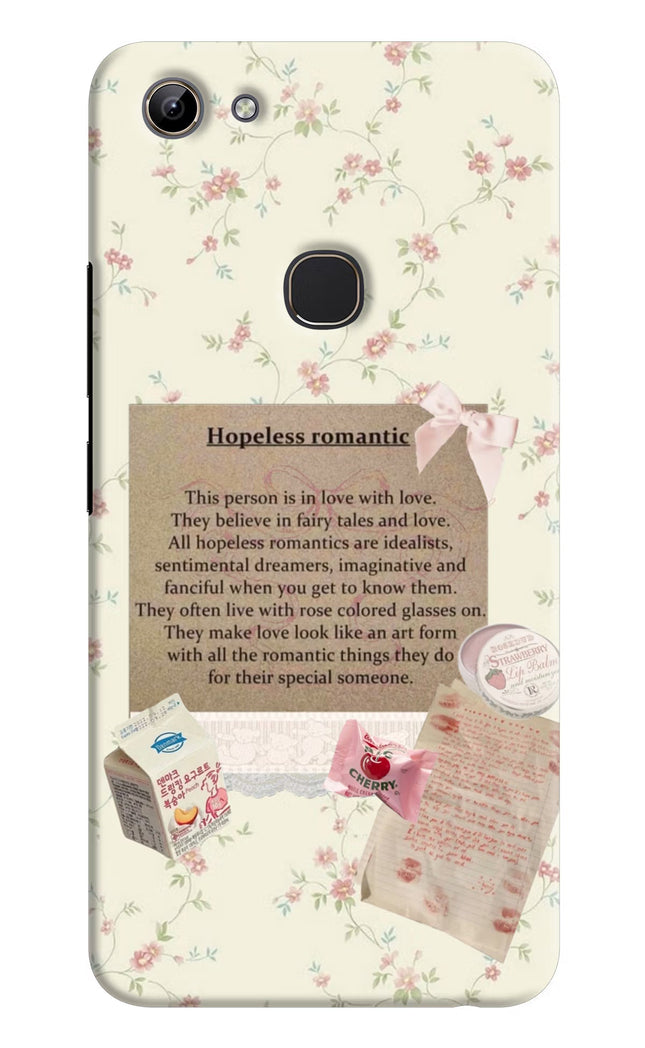 Hopeless Romantic Vivo Y81 Hard Case Back Cover by Casekaro
