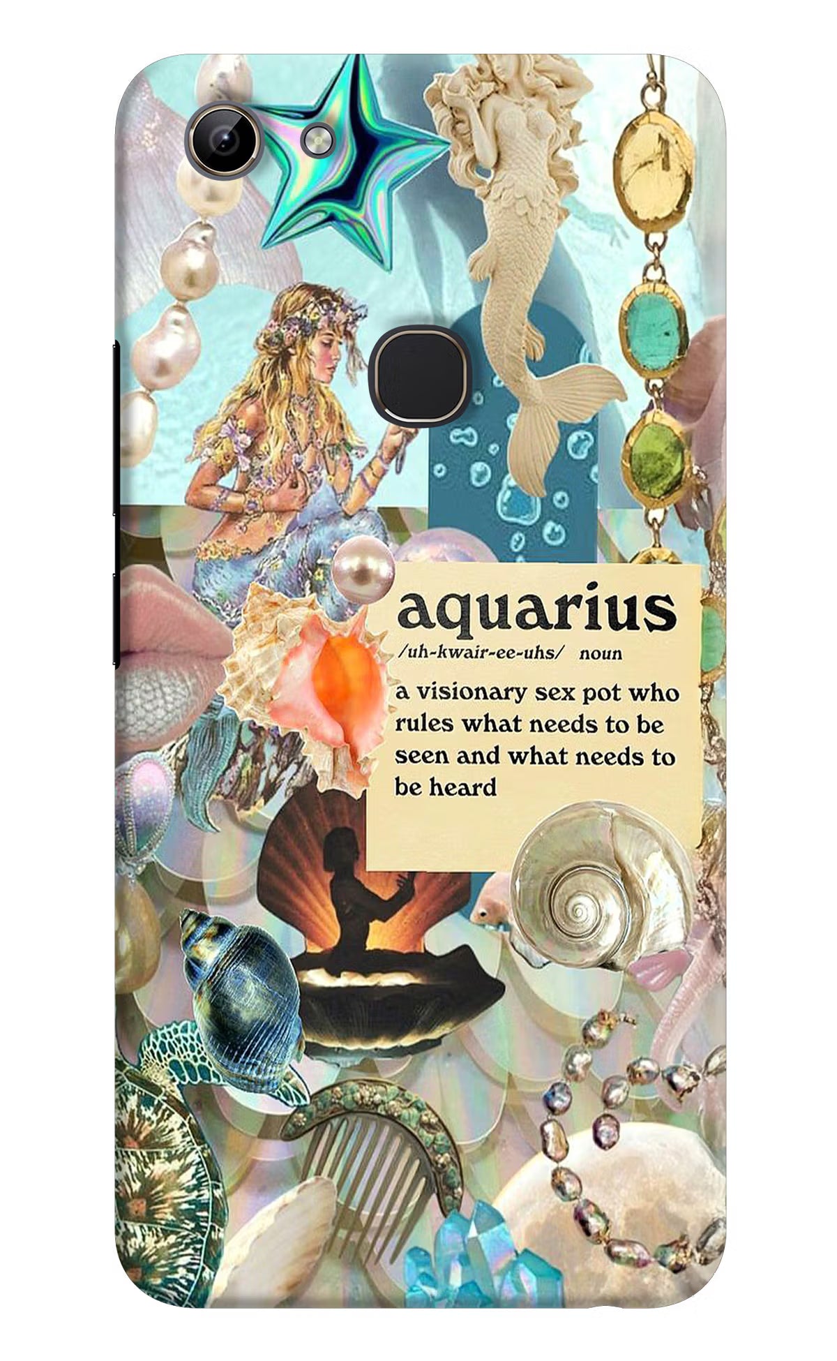 Aquarius Zodiac Vivo Y81 Hard Case Back Cover by Casekaro