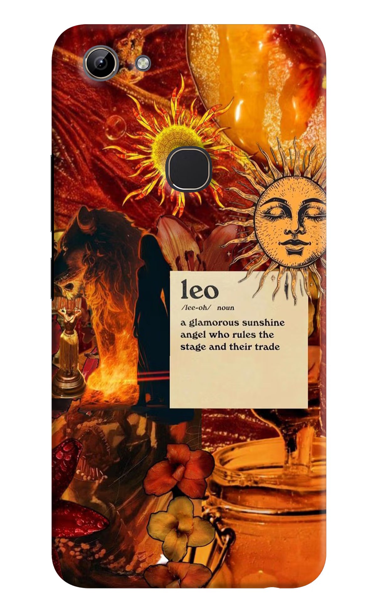 Leo Zodiac Vivo Y81 Hard Case Back Cover by Casekaro