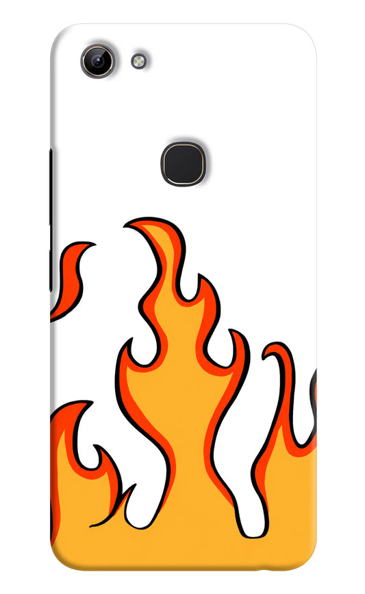 Fired Up – White Vivo Y81 Hard Case Back Cover by Casekaro