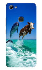 Dolphin vs Cow Vivo Y81 Hard Case Back Cover by Casekaro