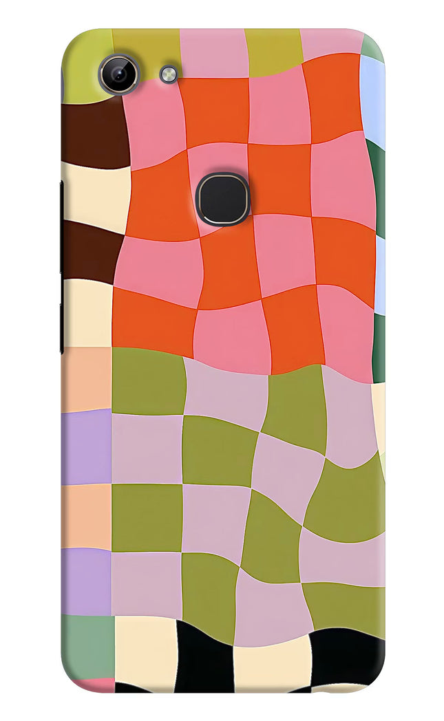 Wavy Grid Vivo Y81 Hard Case Back Cover by Casekaro