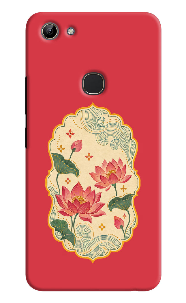 Pink Lotus Vivo Y81 Hard Case Back Cover by Casekaro