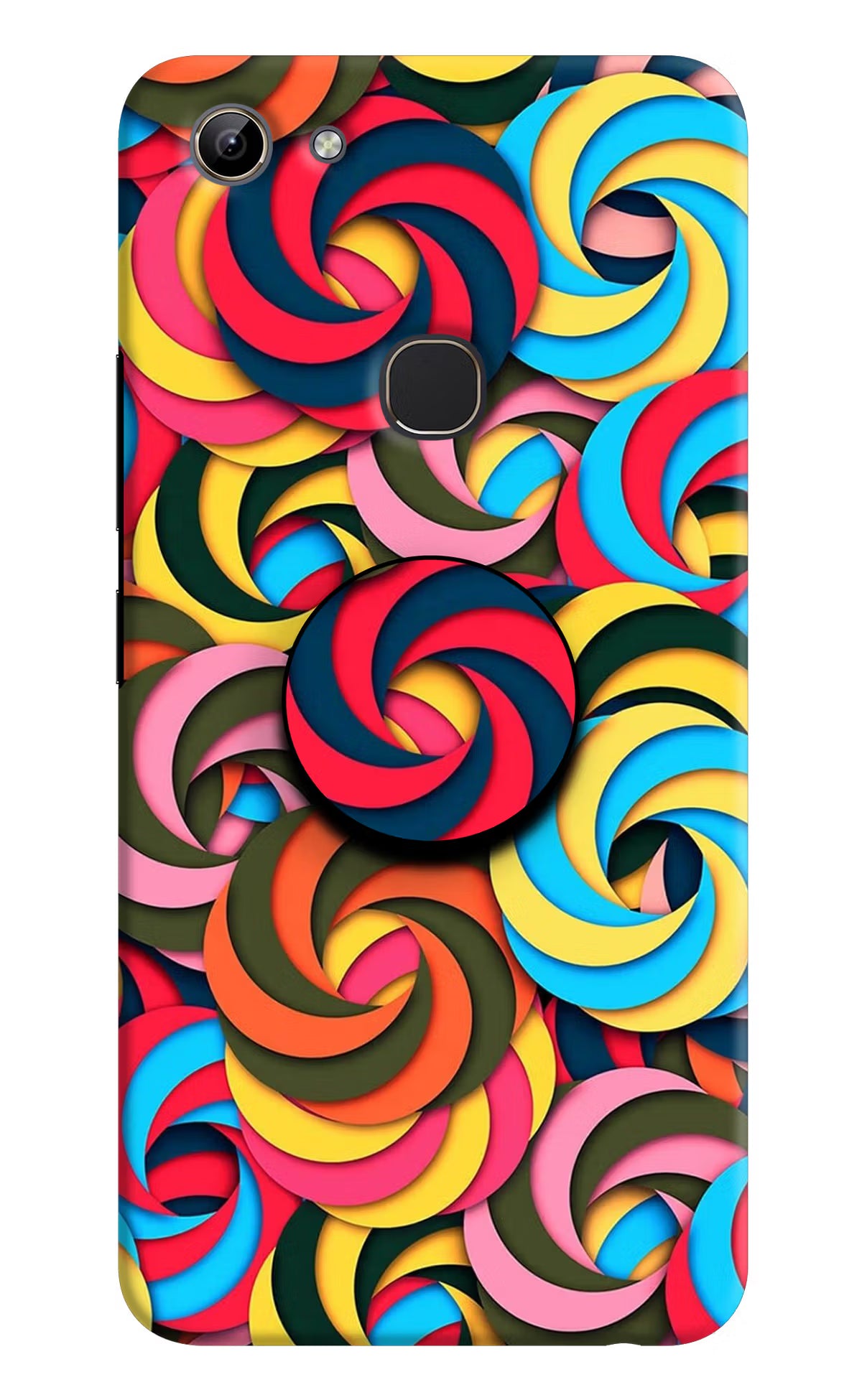 Spiral Pattern Vivo Y81 Pop Case by Casekaro