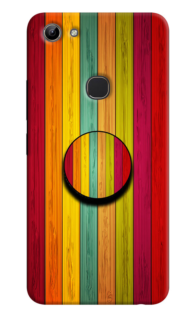 Multicolor Wooden Vivo Y81 Pop Case by Casekaro