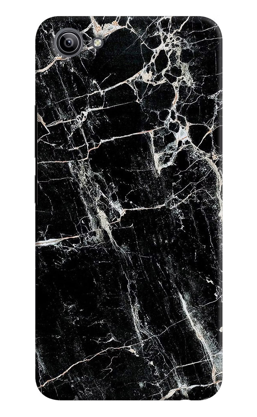 Black Marble Texture Vivo Y81i Back Cover, Hard case