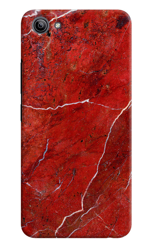 Red Marble Design Vivo Y81i Hard Case Back Cover by Casekaro