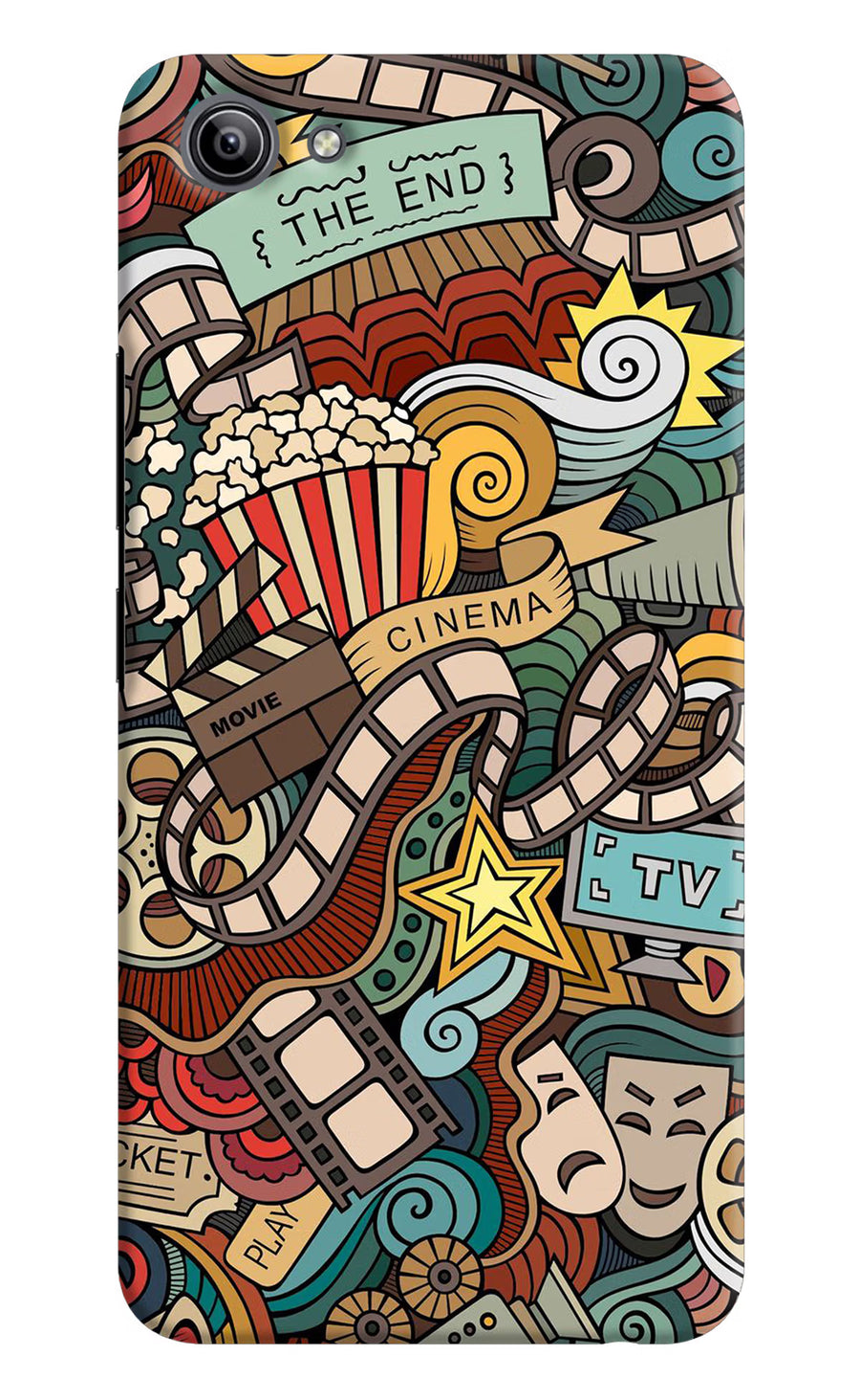 Cinema Abstract Vivo Y81i Back Cover, Hard case