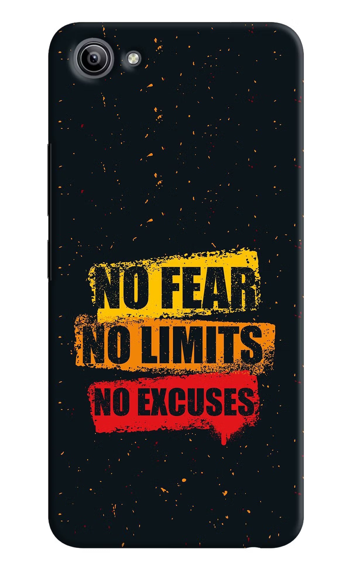 No Fear No Limits No Excuse Vivo Y81i Hard Case Back Cover by Casekaro