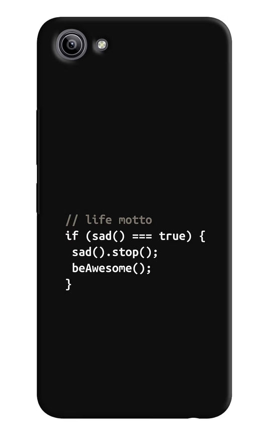 Life Motto Code Vivo Y81i Hard Case Back Cover by Casekaro