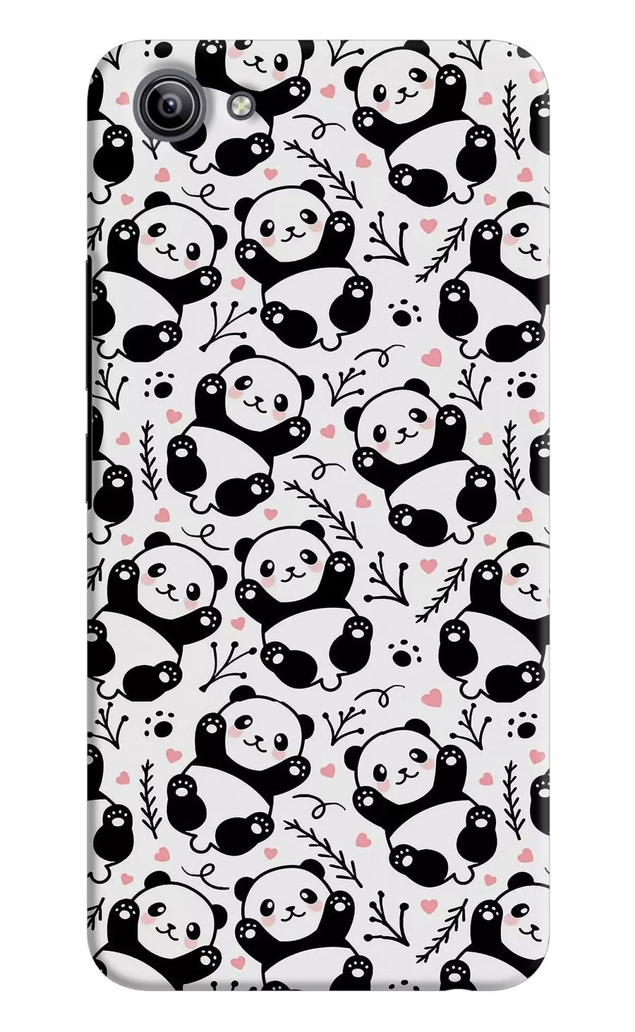 Cute Panda Vivo Y81i Back Cover, Hard case