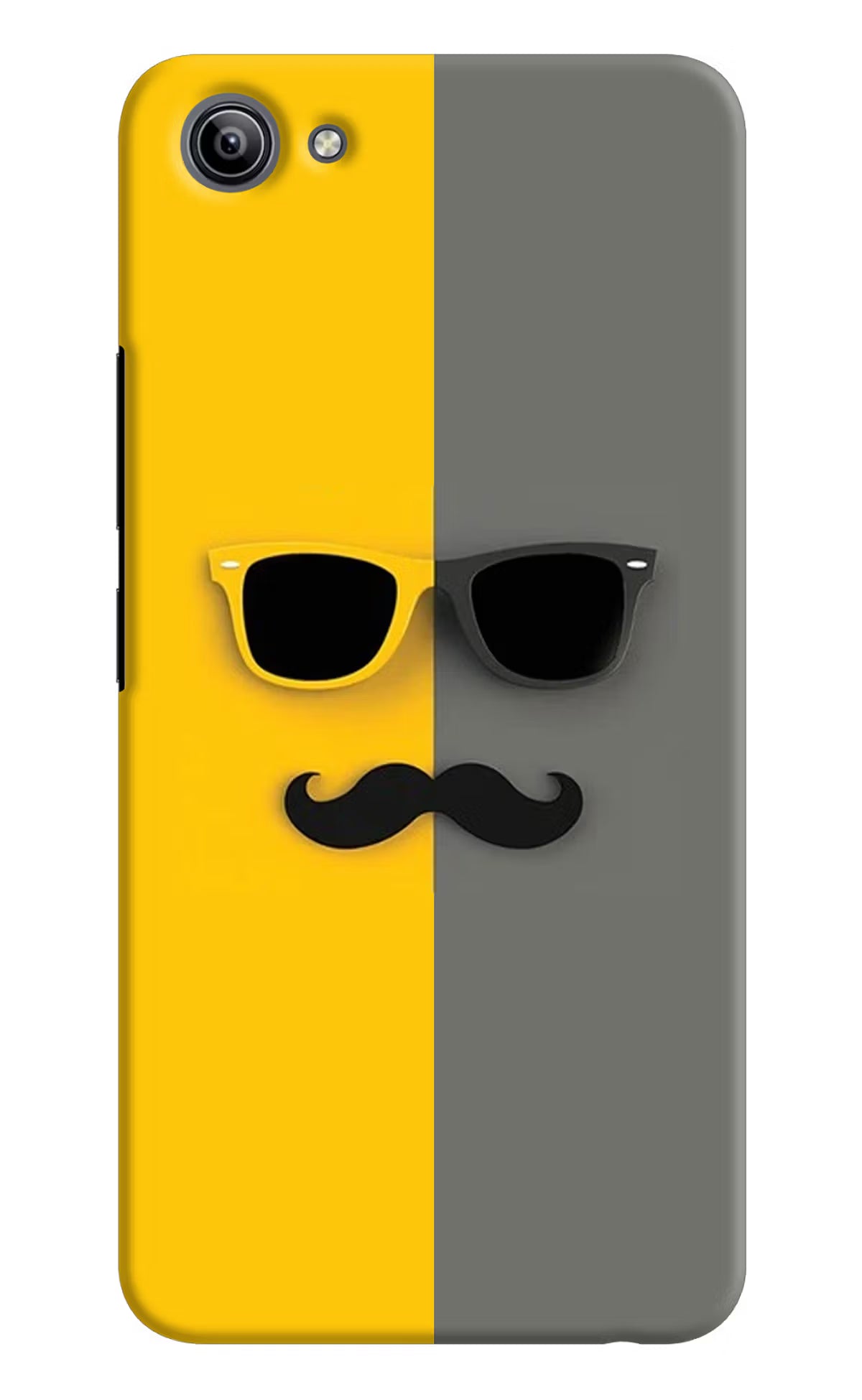 Sunglasses with Mustache Vivo Y81i Hard Case Back Cover by Casekaro
