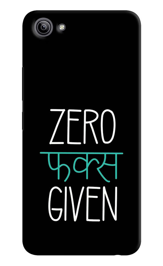 Zero Fucks Given Vivo Y81i Hard Case Back Cover by Casekaro